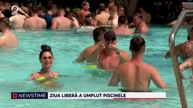 VIDEO Românii care nu au petrecut minivacanța de Rusalii la mare au ales să se distreze la piscine sau terase